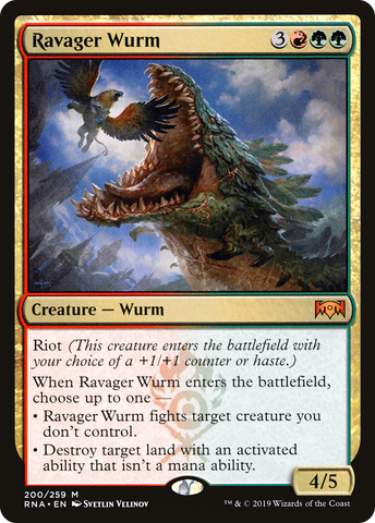 {R} Ravager Wurm [Ravnica Allegiance][RNA 200]