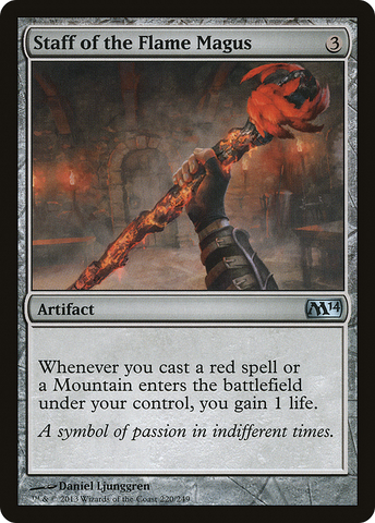{C} Staff of the Flame Magus [Magic 2014][M14 220]