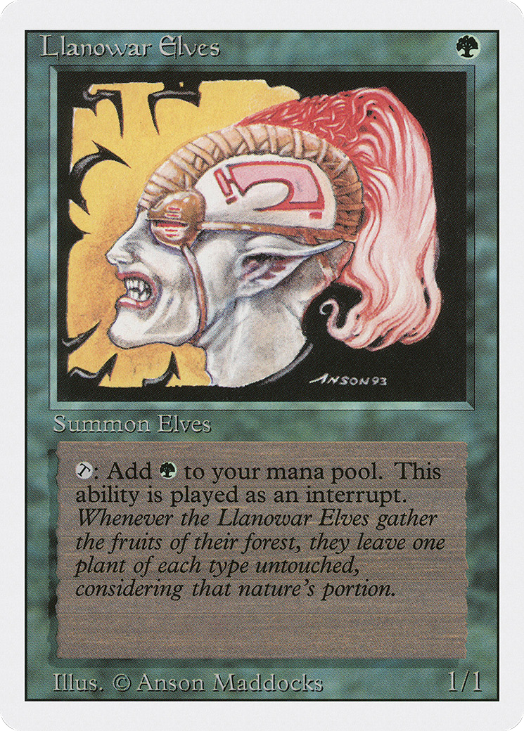 {C} Llanowar Elves [Revised Edition][3ED 211]