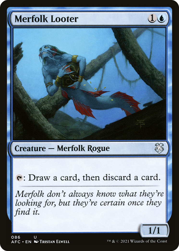 {C} Merfolk Looter [Dungeons & Dragons: Adventures in the Forgotten Realms Commander][AFC 086]