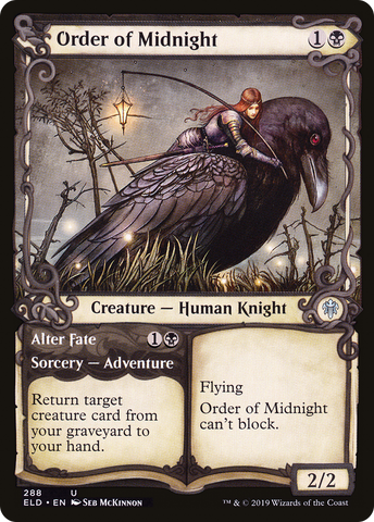 {C} Order of Midnight // Alter Fate (Showcase) [Throne of Eldraine][ELD 288]