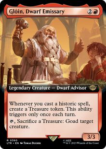 {R} Gloin, Dwarf Emissary (Extended Art) [The Lord of the Rings: Tales of Middle-Earth][LTR 360]