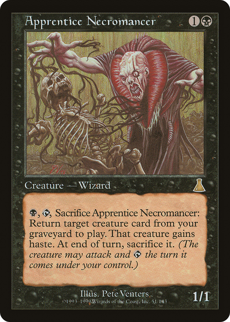 {R} Apprentice Necromancer [Urza's Destiny][UDS 051] - Misty Mountain Games