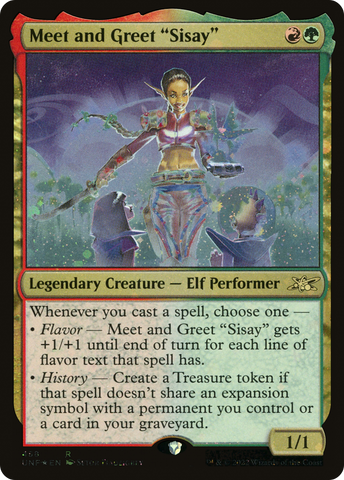 {R} Meet and Greet "Sisay" (Galaxy Foil) [Unfinity][UNF 458]