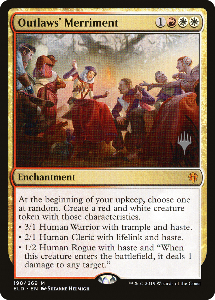 {R} Outlaws' Merriment (Promo Pack) [Throne of Eldraine Promos][PP ELD 198]