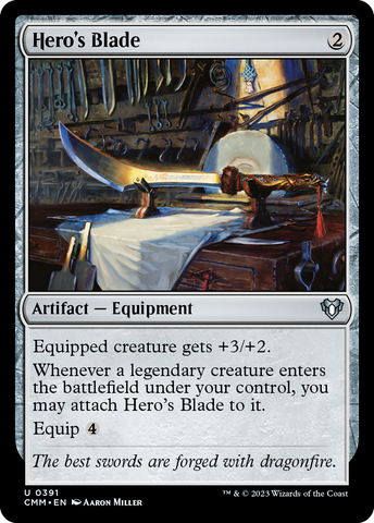 {C} Hero's Blade [Commander Masters][CMM 391]