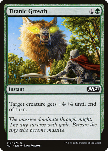 {C} Titanic Growth [Core Set 2021][M21 210]