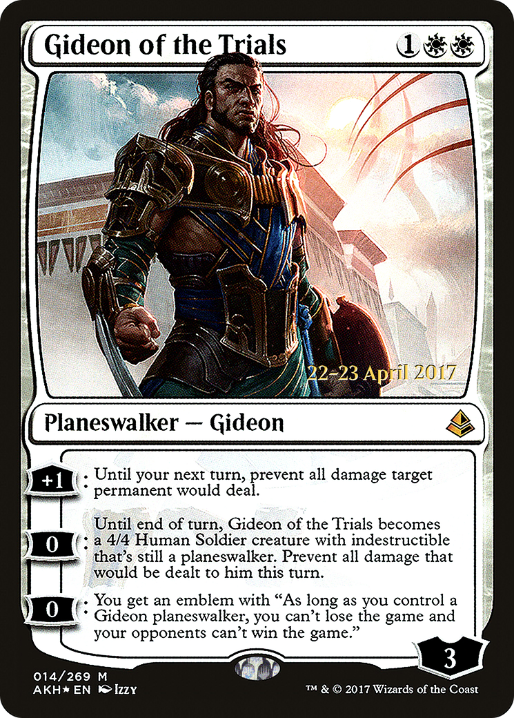 {R} Gideon of the Trials [Amonkhet Prerelease Promos][PR AKH 014]