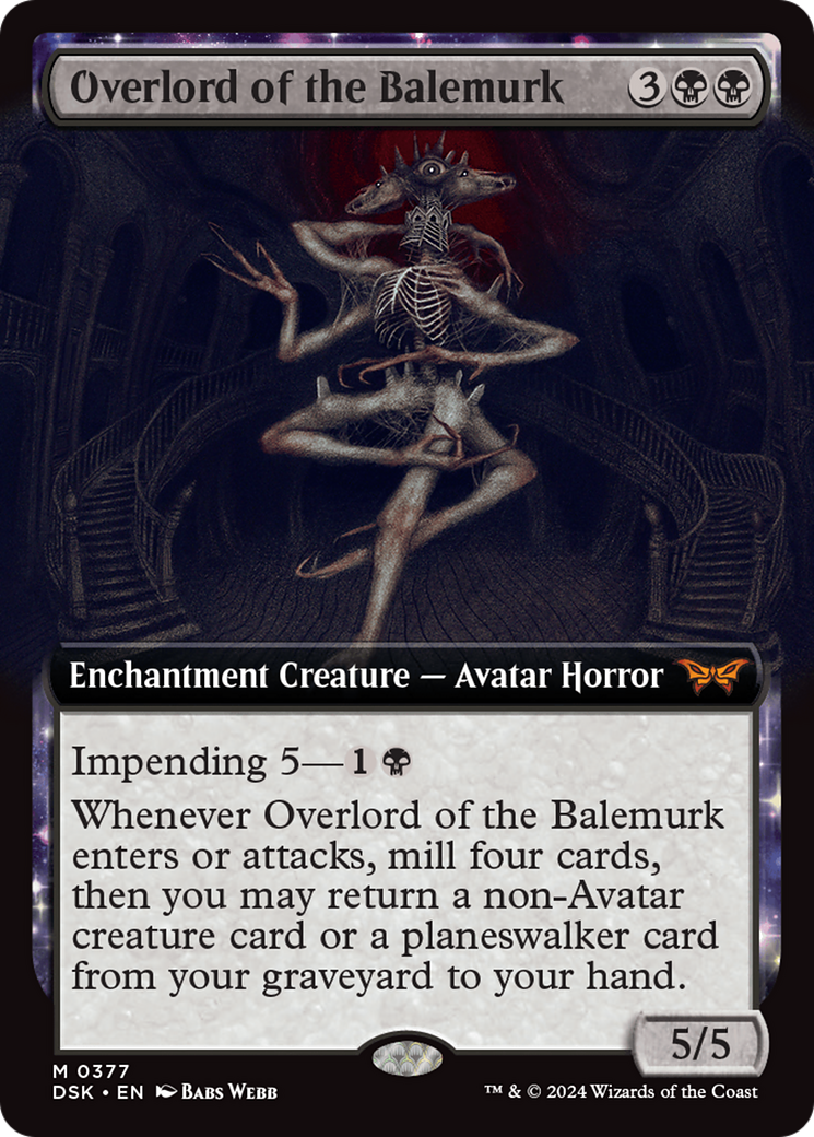 {@R} Overlord of the Balemurk (Extended Art) [Duskmourn: House of Horror][DSK 377]