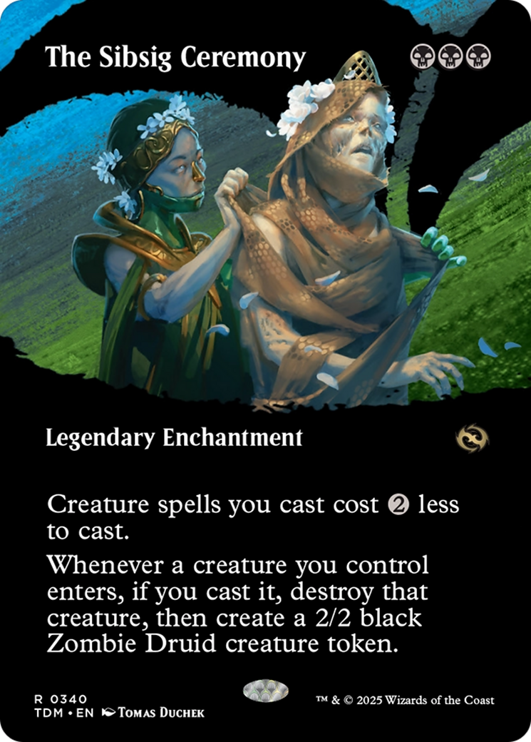 {@R} The Sibsig Ceremony (Borderless) [Tarkir: Dragonstorm][TDM 340]