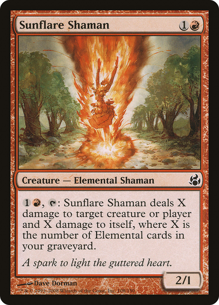 {C} Sunflare Shaman [Morningtide][MOR 108]