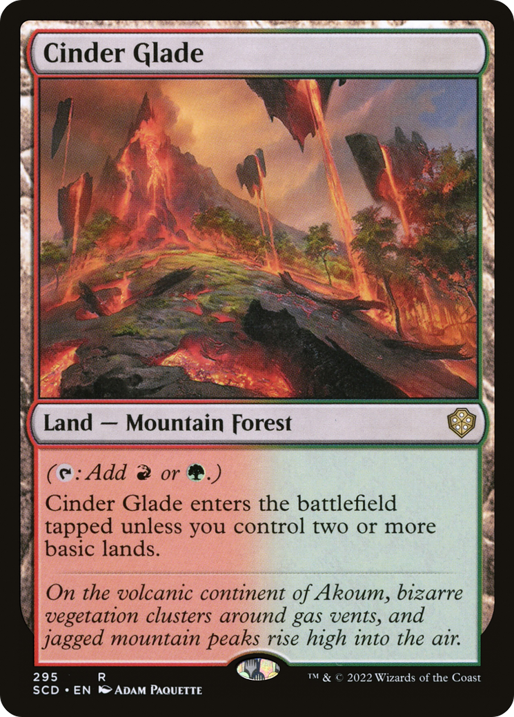 {R} Cinder Glade [Starter Commander Decks][SCD 295]