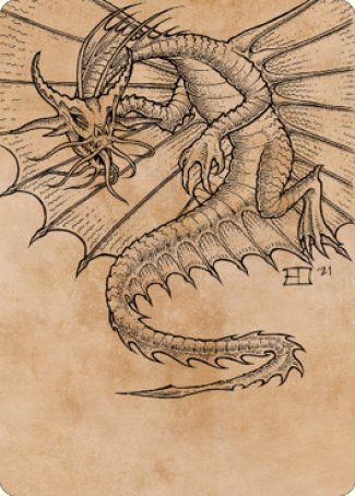 {A} Ancient Gold Dragon Art Card (44) [Commander Legends: Battle for Baldur's Gate Art Series][ACLB 044]