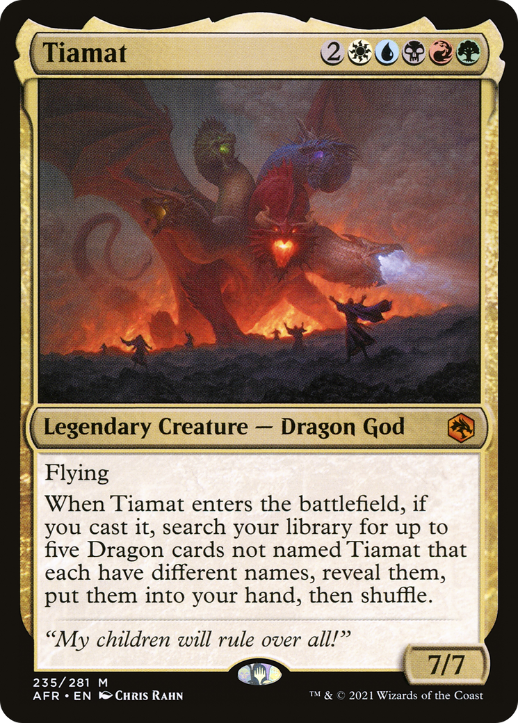 {R} Tiamat [Dungeons & Dragons: Adventures in the Forgotten Realms][AFR 235]