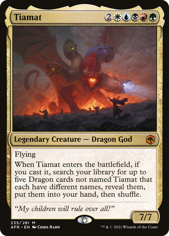 {R} Tiamat [Dungeons & Dragons: Adventures in the Forgotten Realms][AFR 235]