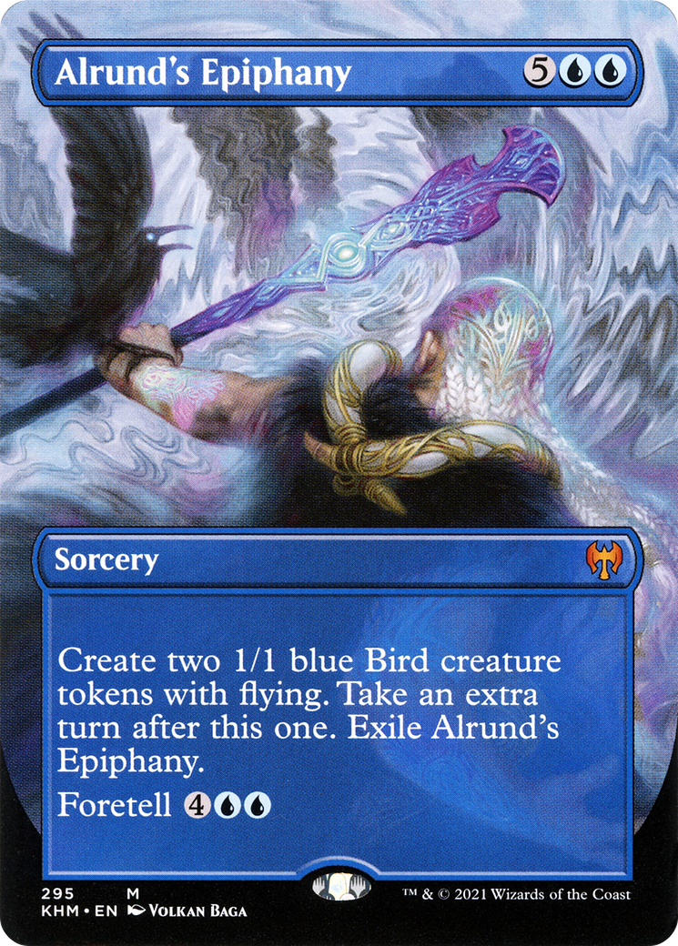 {R} Alrund's Epiphany (Borderless Alternate Art) [Kaldheim][KHM 295]