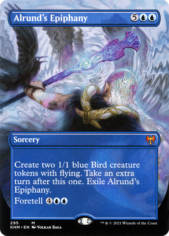 {R} Alrund's Epiphany (Borderless Alternate Art) [Kaldheim][KHM 295]