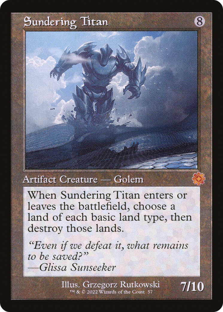 {R} Sundering Titan (Retro) [The Brothers' War Retro Artifacts][BRR 057]