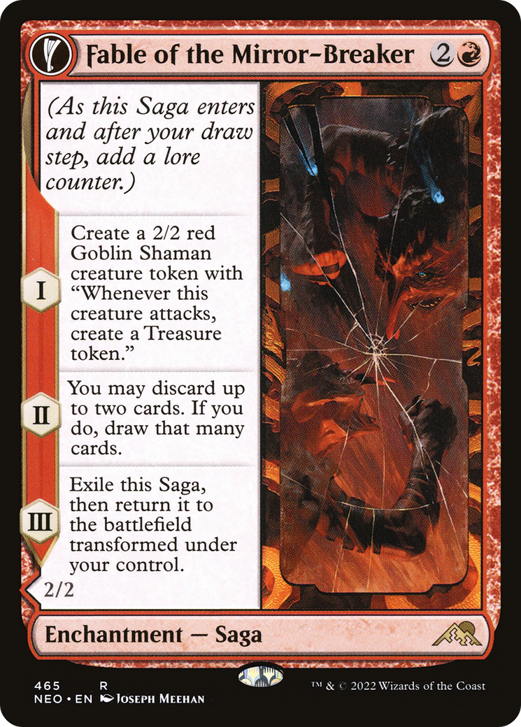 {R} Fable of the Mirror-Breaker // Reflection of Kiki-Jiki (Extended Art) [Kamigawa: Neon Dynasty][NEO 465]