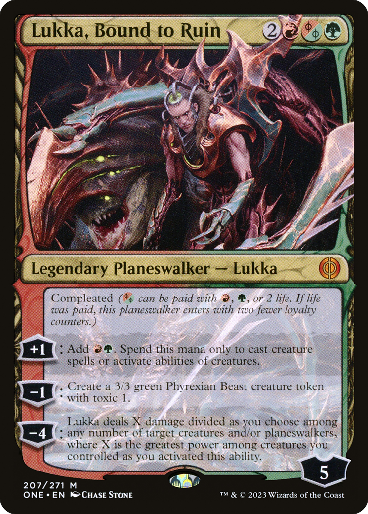 {R} Lukka, Bound to Ruin [Phyrexia: All Will Be One][ONE 207]