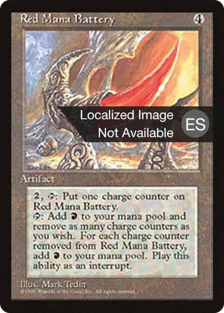 {F} Red Mana Battery [Fourth Edition (Foreign Black Border)][FBB 4ED 343]