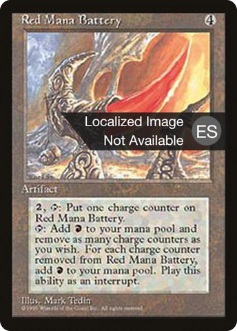 {F} Red Mana Battery [Fourth Edition (Foreign Black Border)][FBB 4ED 343]