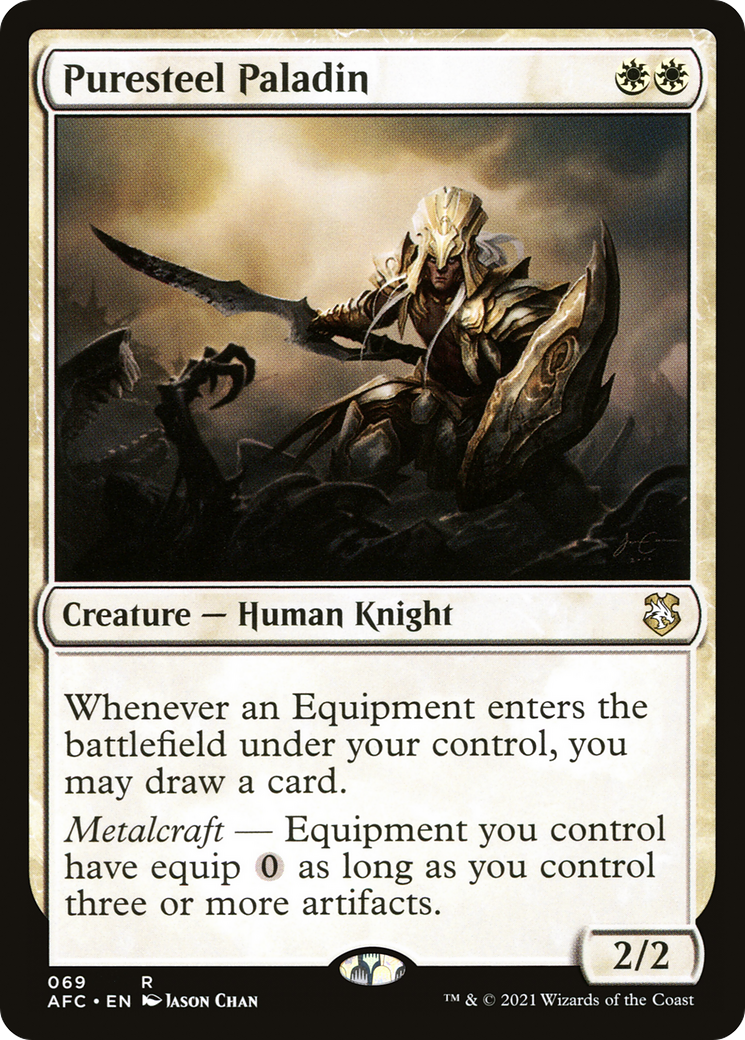 {R} Puresteel Paladin [Dungeons & Dragons: Adventures in the Forgotten Realms Commander][AFC 069]