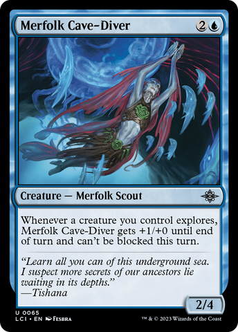 {@C} Merfolk Cave-Diver [The Lost Caverns of Ixalan][LCI 065]