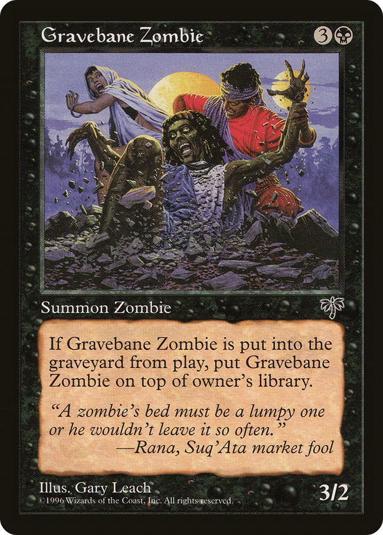 {C} Gravebane Zombie [Mirage][MIR 127]