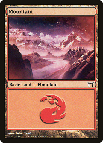 {B}[CHK 301] Mountain (301) [Champions of Kamigawa]