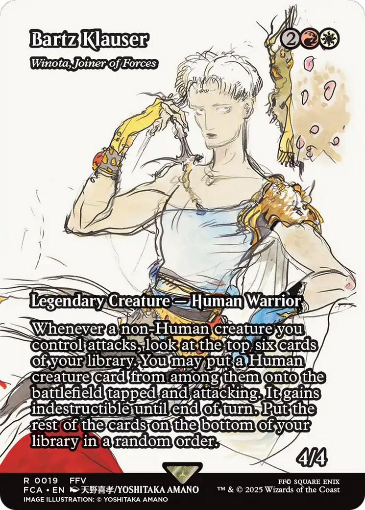 {R} Winota, Joiner of Forces -  Bartz Klauser (Showcase) [FINAL FANTASY : Through the Ages][FCA 019]