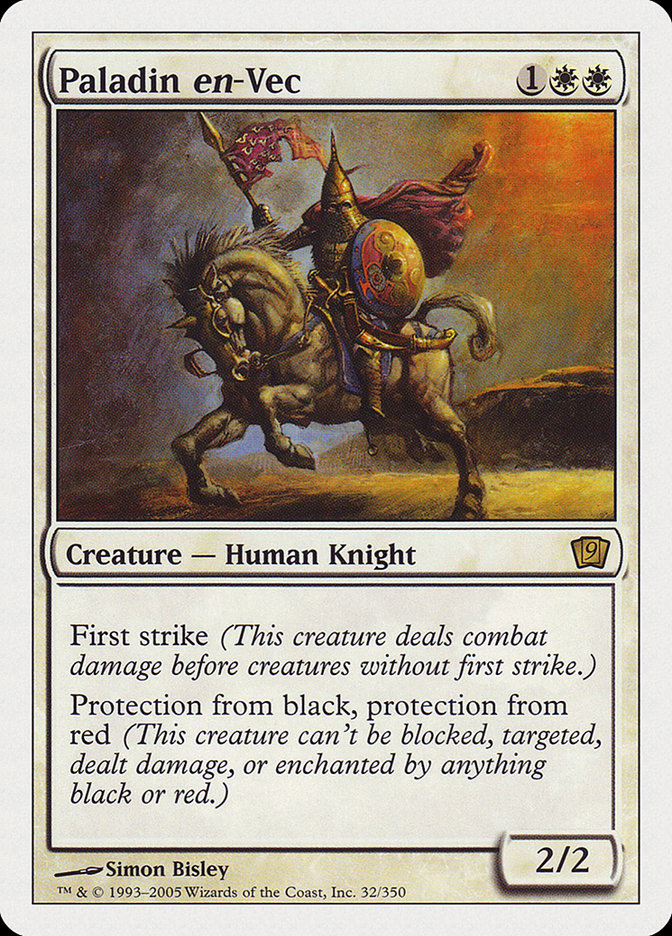 {O} Paladin en-Vec (9th Edition) [Oversize Cards][OVR 9ED 032]