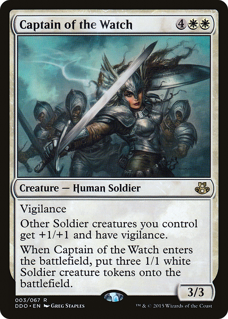 {R} Captain of the Watch [Duel Decks: Elspeth vs. Kiora][DDO 003] - Misty Mountain Games