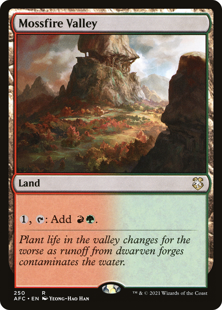 {R} Mossfire Valley [Dungeons & Dragons: Adventures in the Forgotten Realms Commander][AFC 250]