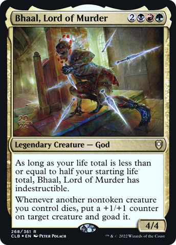 {R} Bhaal, Lord of Murder [Commander Legends: Battle for Baldur's Gate Prerelease Promos][PR CLB 268]