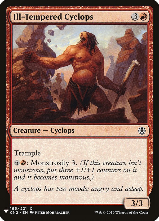 {C} Ill-Tempered Cyclops [Mystery Booster][MB1 CN2 166]