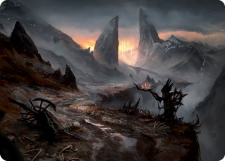 {A} Haunted Ridge Art Card [Innistrad: Midnight Hunt Art Series][AMID 073]