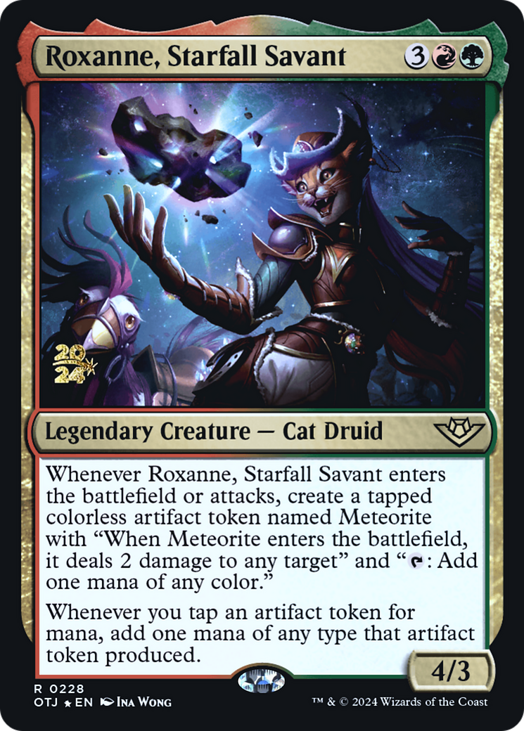 {@R} Roxanne, Starfall Savant [Outlaws of Thunder Junction Prerelease Promos][PR OTJ 228]