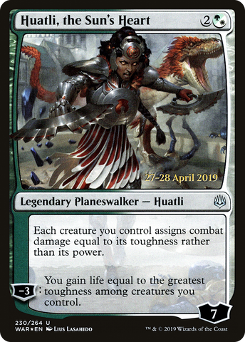 {C} Huatli, the Sun's Heart [War of the Spark Prerelease Promos][PR WAR 230]