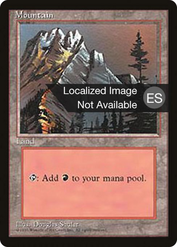 {B}[FBB 4ED 373] Mountain (A) [Fourth Edition (Foreign Black Border)]