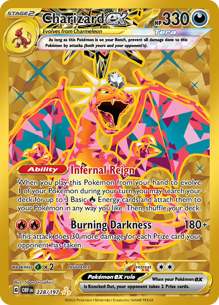 Charizard ex - 228/197 228 - SV03 Obsidian Flames Holofoil