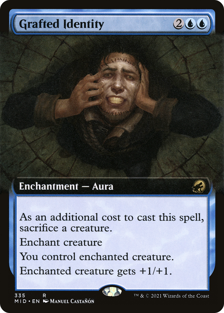 {R} Grafted Identity (Extended Art) [Innistrad: Midnight Hunt][MID 335]