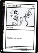 {R} One with Death [Mystery Booster Playtest Cards][CON CMB1 045]