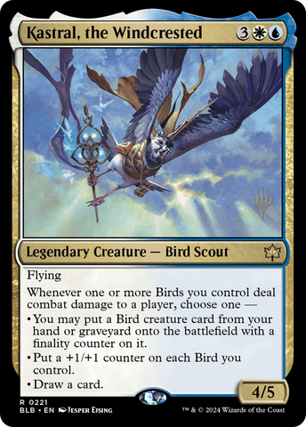 {@R} Kastral, the Windcrested (Promo Pack) [Bloomburrow Promos][PP BLB 221]