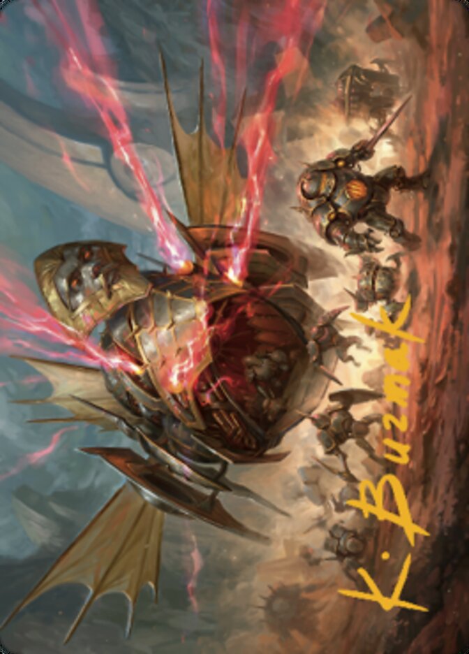 {A} Liberator, Urza's Battlethopter Art Card (Gold-Stamped Signature) [The Brothers' War Art Series][GS ABRO 044]