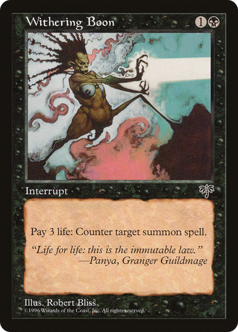 {C} Withering Boon [Mirage][MIR 152]