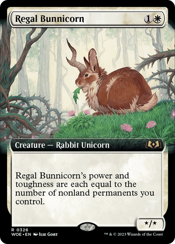 {@R} Regal Bunnicorn (Extended Art) [Wilds of Eldraine][WOE 326]