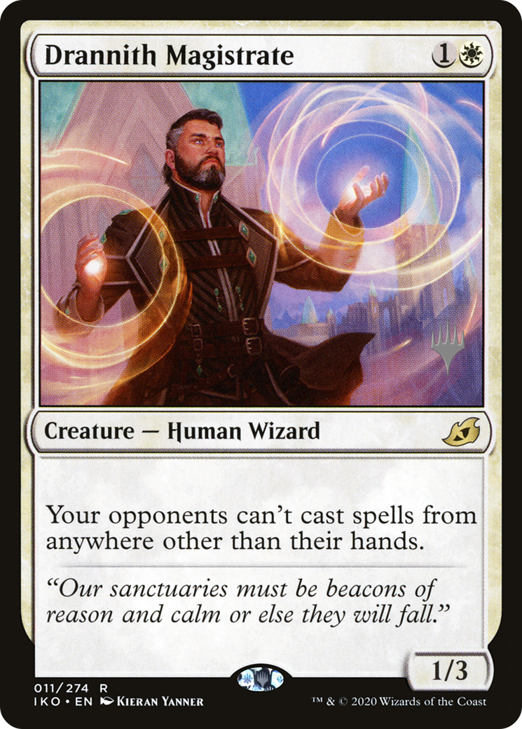 {R} Drannith Magistrate (Promo Pack) [Ikoria: Lair of Behemoths Promos][PP IKO 011]
