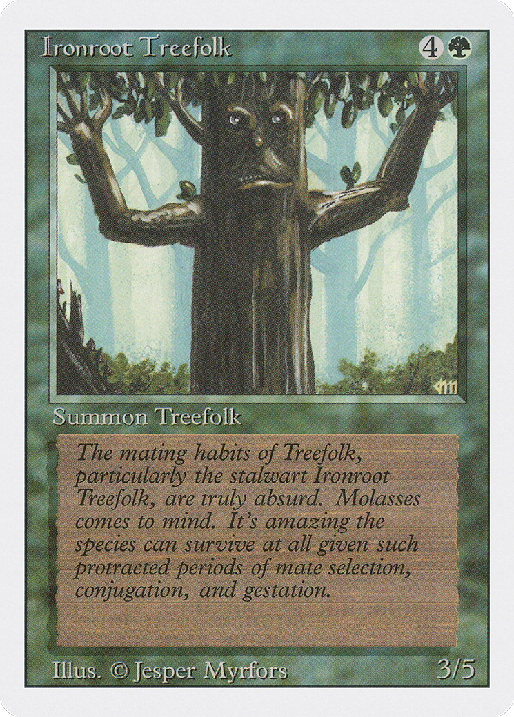 {C} Ironroot Treefolk [Revised Edition][3ED 204]