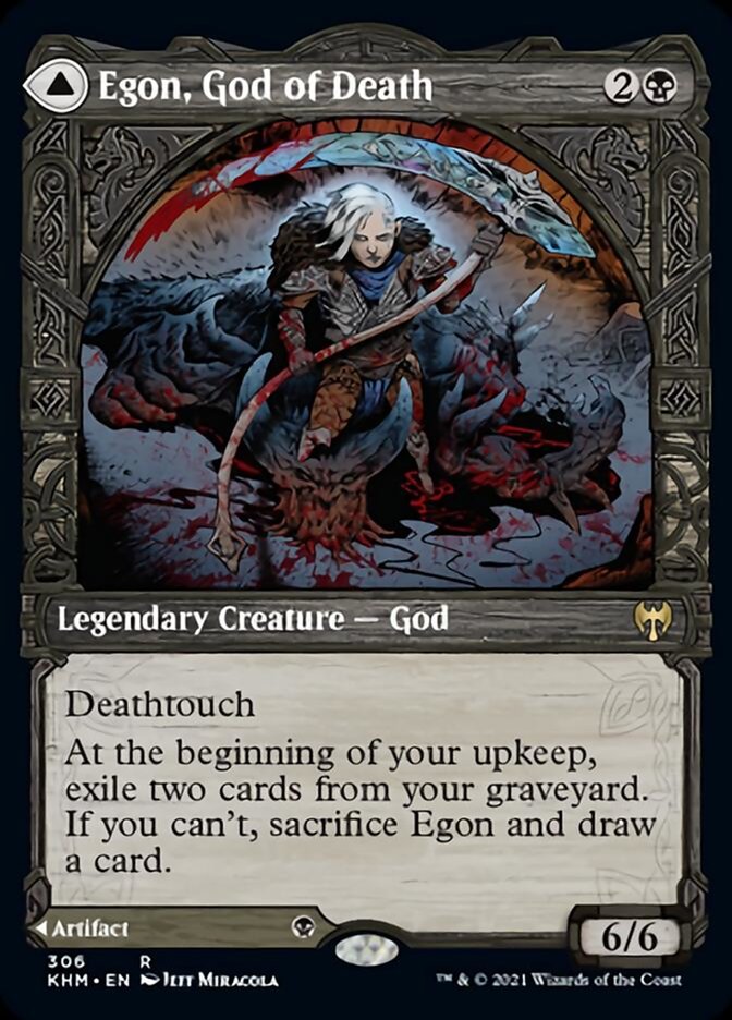 {R} Egon, God of Death // Throne of Death (Showcase) [Kaldheim][KHM 306]